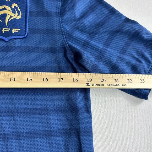 Nike 2012 France Authentic Home Match Player Issue Kit Shirt Jersey Benzema SZ M - Picture 12 of 14